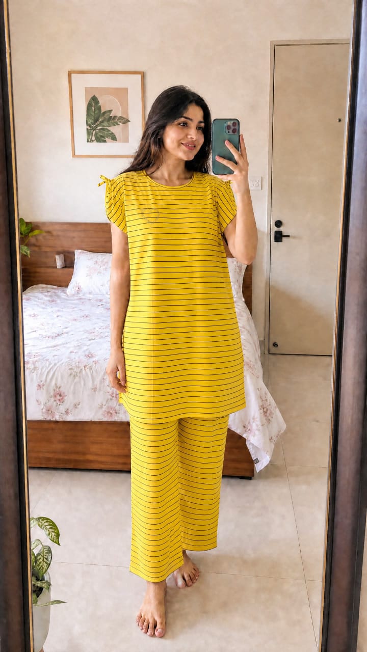 Cotton Tshirt and Pant Set