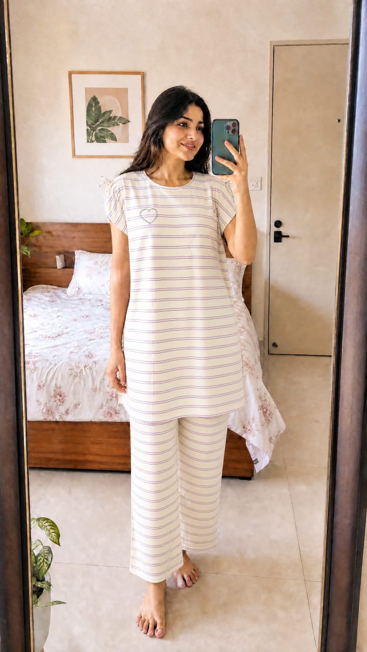 Cotton Tshirt and Pant Set