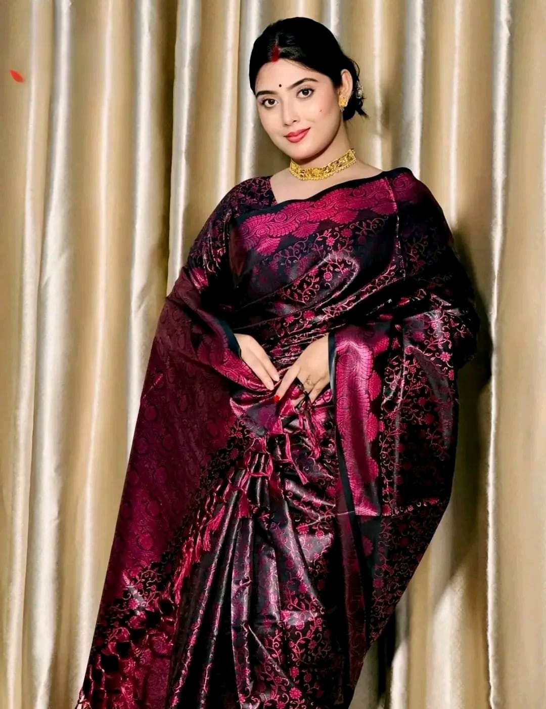 Royal Elegance Benaroshi Katan Saree